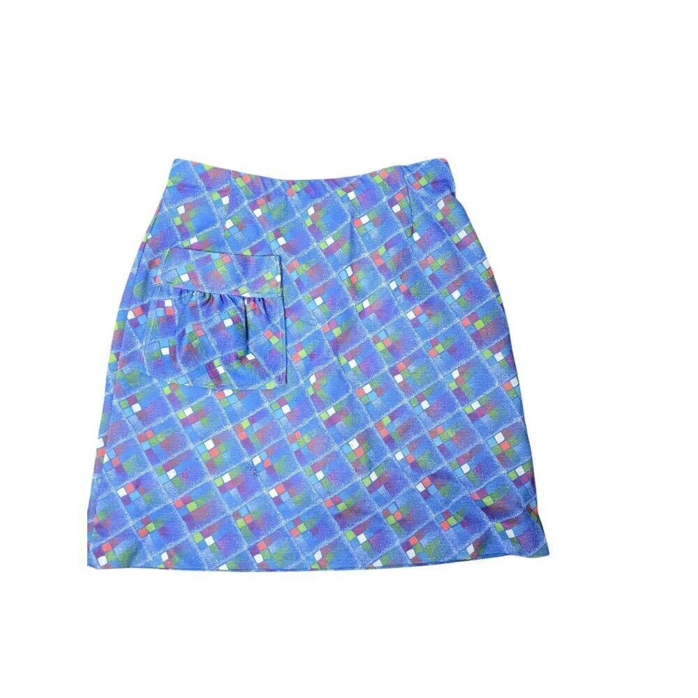 Vintage Mod 1960s Evco San Francisco Geometric Mini Skirt